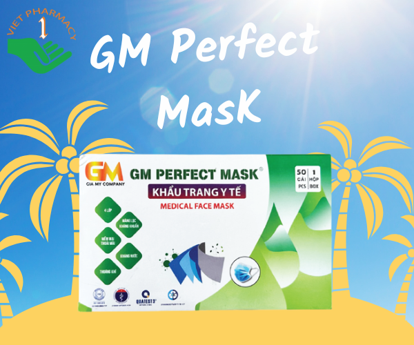 Khẩu trang y tế 4 lớp Cao Cấp Gia Mỹ GM Perfect MasK