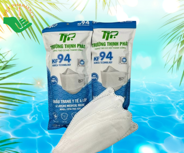Khẩu trang y tế 4 lớp kháng khuẩn KF94 Trường Thịnh Phát (Bịch/10 cái)