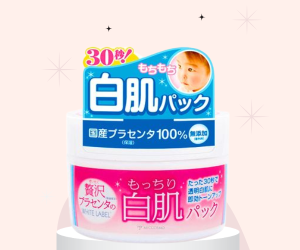 Mặt nạ White Label Premium Placenta Pack ủ sáng da, se khít lỗ chân lông và cấp ẩm (Hủ 130g)