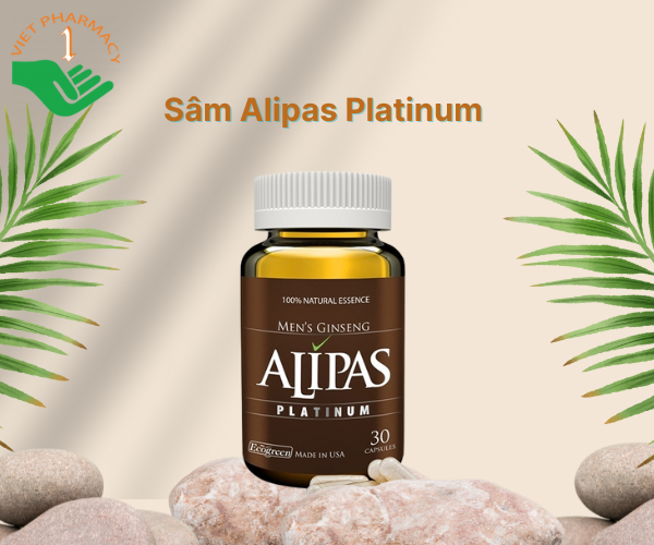 Viên uống tăng cường sức khỏe sinh lý nam giới sâm Alipas Platinum