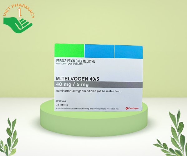 Thuốc Telmisartan 40mg and Amlodipine 5mg (2 vỉ 14 viên)