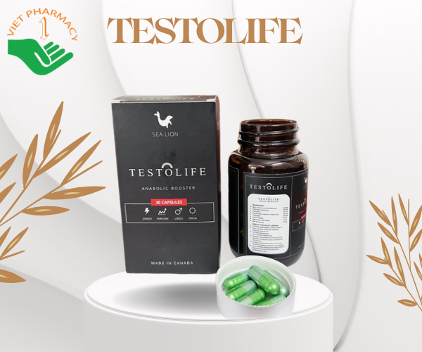 Viên uống bổ thận tráng dương tăng cường sinh lý nam TESTOLIFE (Hộp 30 viên)