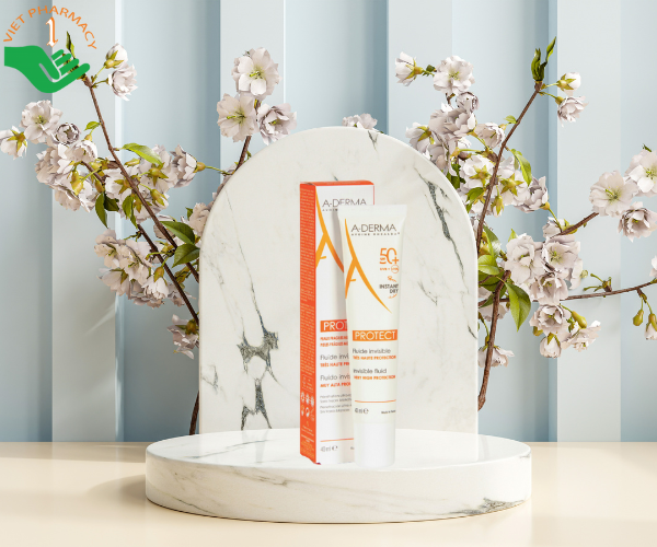 a-derma20protect20invisible20fluid20very20high20protection20spf2050 Kem chống nắng A-DERMA PROTECTION INVISIBLE FLUID VERY HIGH PROTECTION SPF50+ 40ML