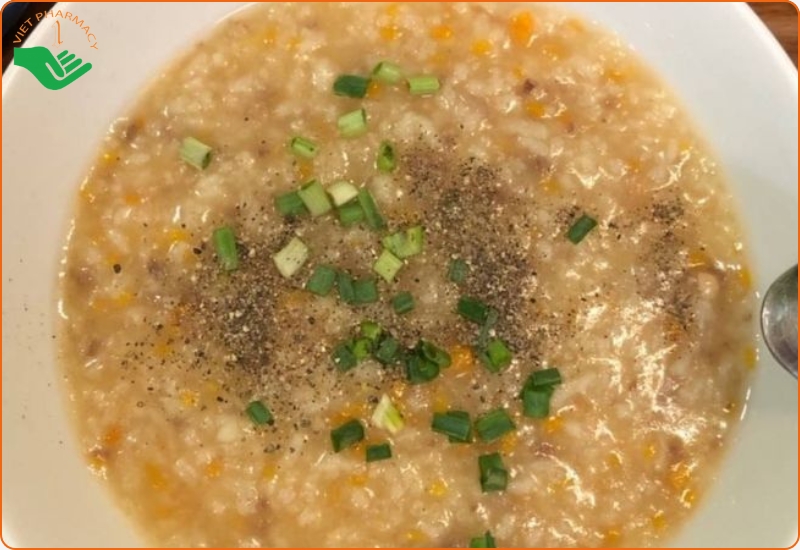 Cháo thịt bò cà rốt