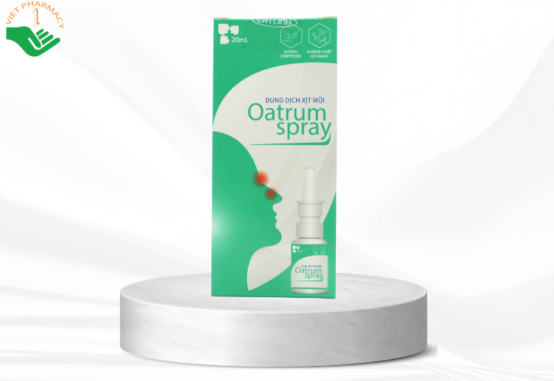 Dung dịch xịt mũi Oatrum Spray giảm viêm mũi, viêm xoang, viêm VA (chai 20ml)