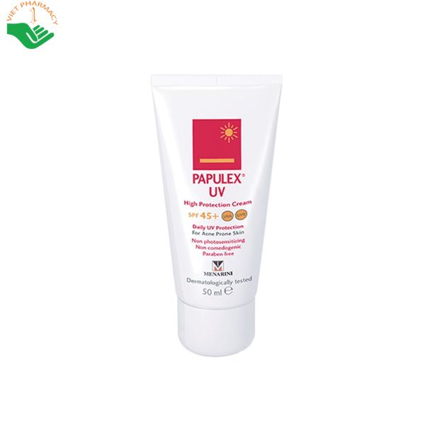 kcn-papulex-uv-spf-45-1 Kem chống nắng Papulex UV High Protection Cream SPF45+