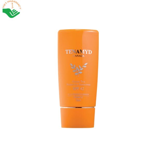 kcn-tra-xanh-tenamyd-green-tea-protective-suncreen-2 Kem chống nắng trà xanh SPF42 Tenamyd Green Tea Protective Sunscreen