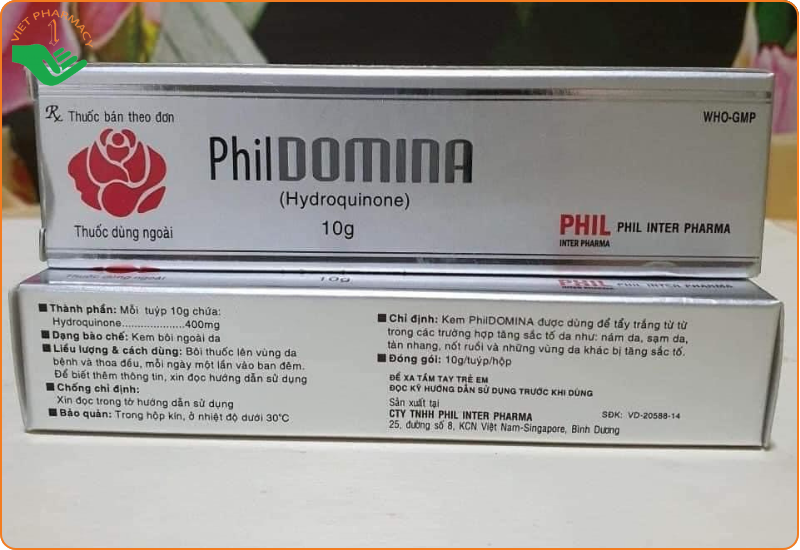 Thuốc PhilDomina trị tăng sắc tố da, tẩy trắng da (tuýp 10g)