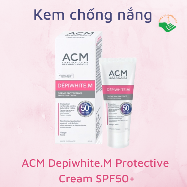 Kem chống nắng cho da sạm nám ACM Depiwhite.M Protective Cream SPF50+ 40ml