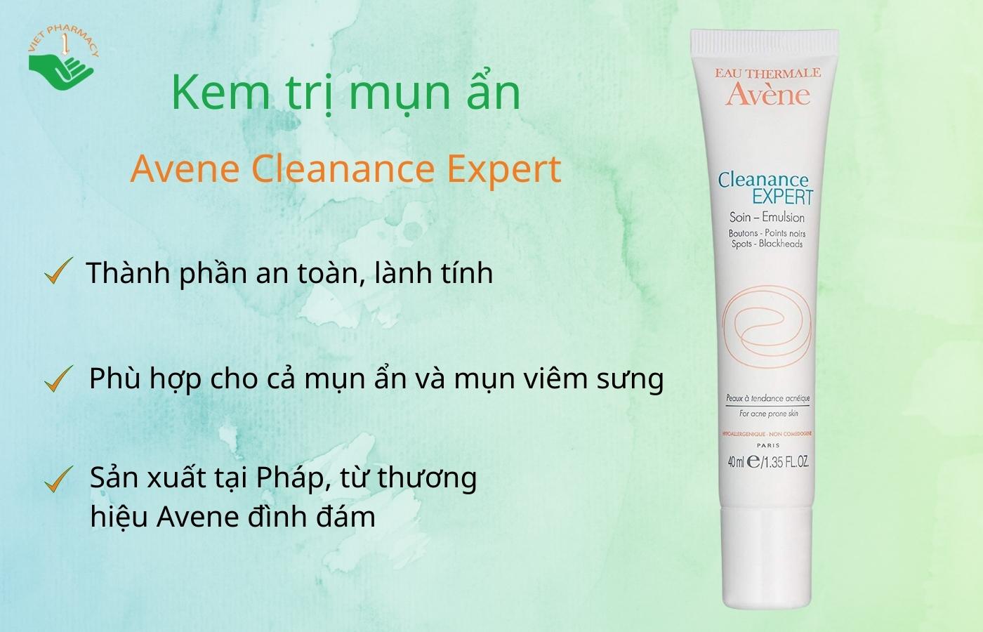 kem-tri-mun-an-avene-cleanance-expert Kem trị mụn ẩn Avene Cleanance Expert
