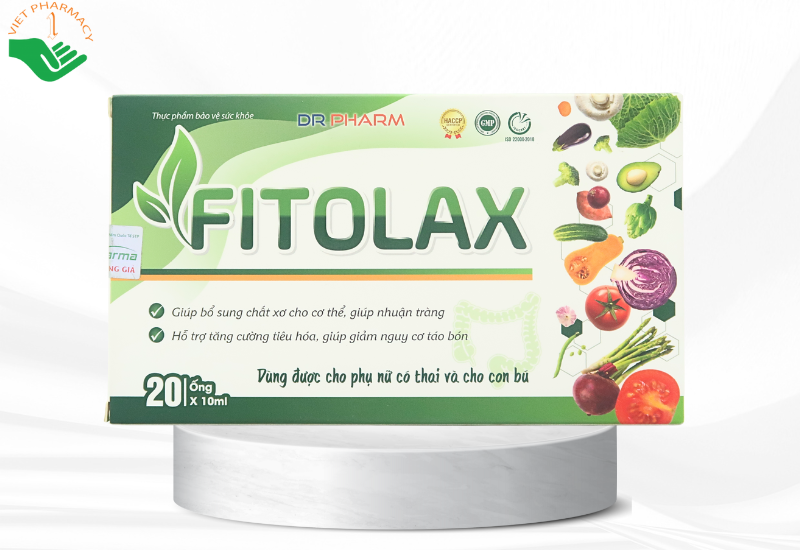 Hỗ trợ tiêu hóa, bổ sung chất xơ Dr Pharma Fitolax