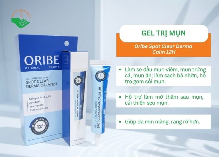Gel giảm mụn Oribe Spot Clear Derma Calm 12H