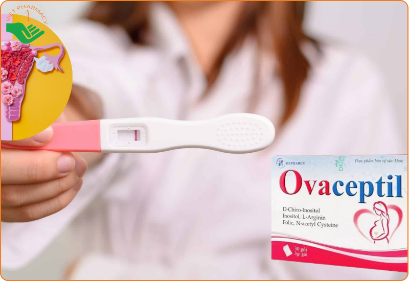 Ovaceptil bổ trứng, tăng khả năng thụ thai (30 gói)