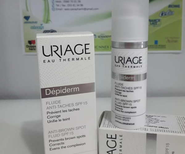 san-pham-sua-ngan-ngua-va-giam-cac-dom-nau-uriage-depiderm-fluide-anti-taches-spf15-30ml Sữa ngăn ngừa và giảm các đốm nâu Uriage Depiderm Fluide Anti- Taches SPF15