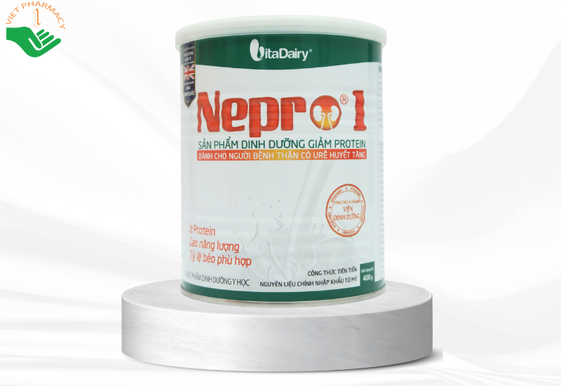 Sữa Nepro 1 VitaDairy bổ sung dinh dưỡng giảm protein dành cho người bệnh thận (400g)