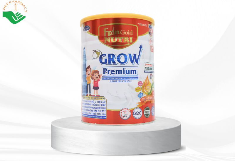 Sữa hỗ trợ phát triển chiều cao Frangold Nutri Grow Premium (900g)