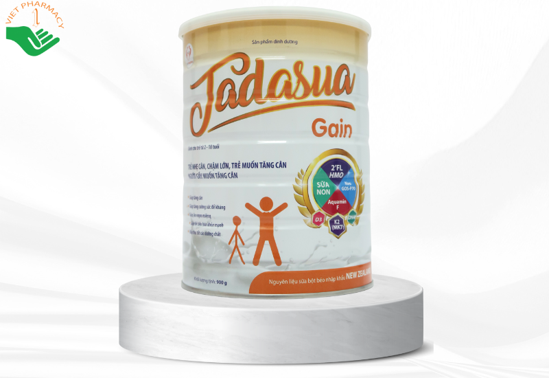 Sữa Gain Tadasua cho trẻ nhẹ cân, chậm lớn, trẻ muốn tăng cân (900g)