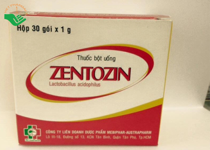 Thuốc bột uống Zentozin Mebiphar điều trị tiêu chảy (30 gói x 1g)