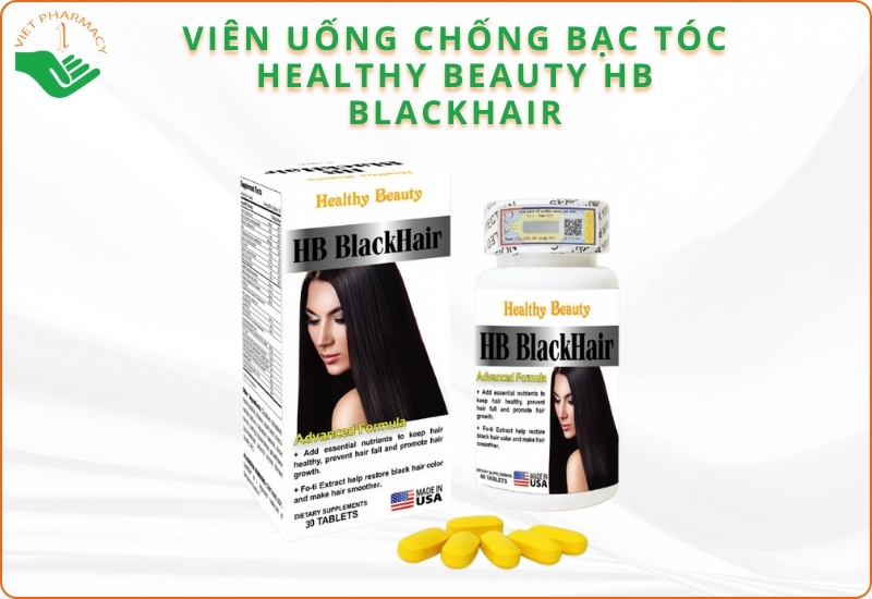 Viên uống chống bạc tóc Healthy Beauty HB BlackHair