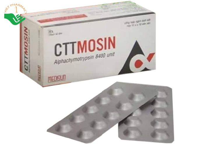 Thuốc CTTMOSIN 8000mg giảm viêm, phù nề sau chấn thương (100 viên)