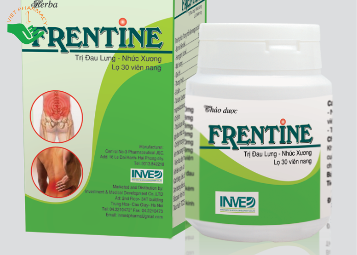 Thuốc Frentine hỗ trợ điều trị cho các bệnh nhân đang bị thấp khớp (Hộp 1 lọ x 30 viên)