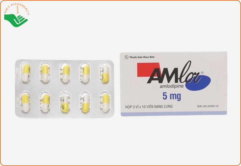 Thuốc hạ huyết áp Amlor 5mg