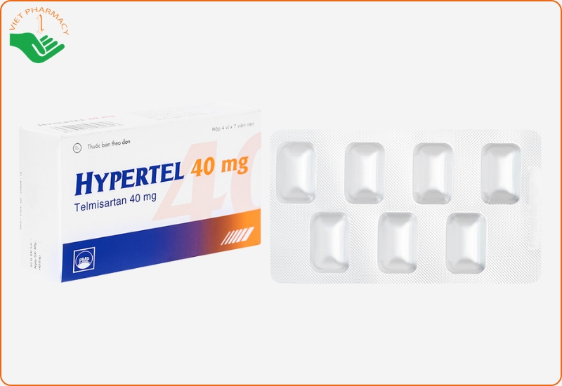 Thuốc hạ huyết áp Hypertel 40mg