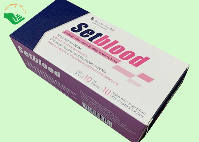Thuốc Setblood bổ sung Vitamin nhóm B và khoáng chất (10 vỉ x 10 viên)