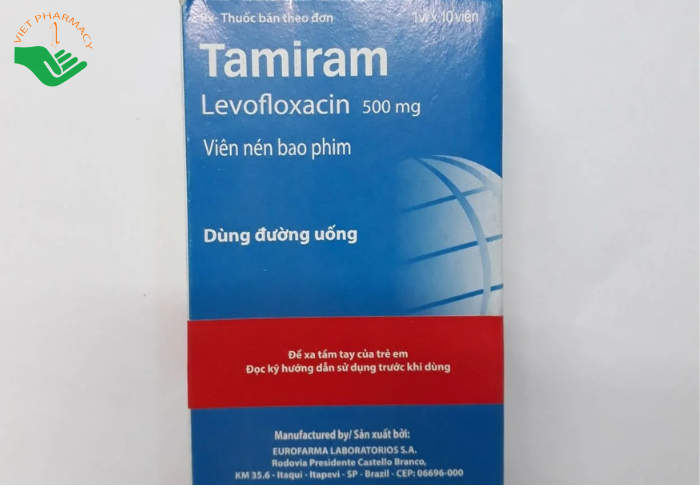 Thuốc Tamiram 500m điều trị các bệnh nhiễm trùng ( Hộp 1 vỉ x 10 viên)