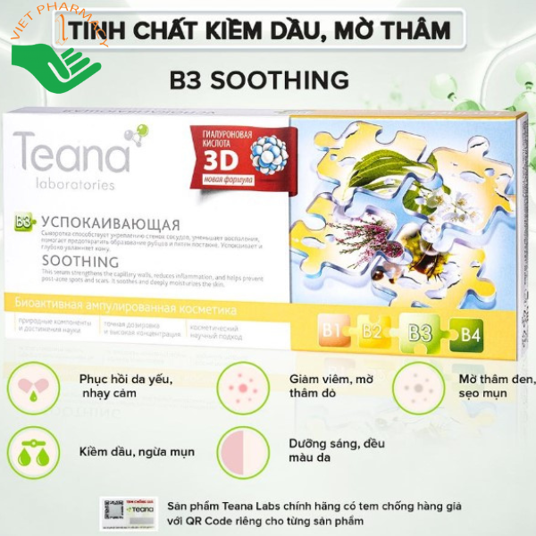 tinh-chat-duong-da-kiem-dau-mo-tham-phuc-hoi-da-mun-teana-b3-soothing-serum2021 Tinh chất dưỡng da kiềm dầu, mờ thâm, phục hồi da mụn TEANA B3 Soothing Serum