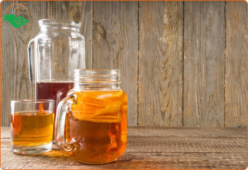 Trà kombucha cung cấp lợi khuẩn tốt hỗ trợ hệ tiêu hóa