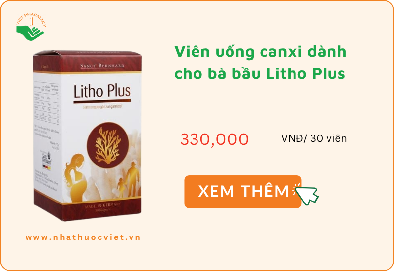 Viên uống bổ sung canxi cho bà bầu Sanct Bernhard Litho Plus