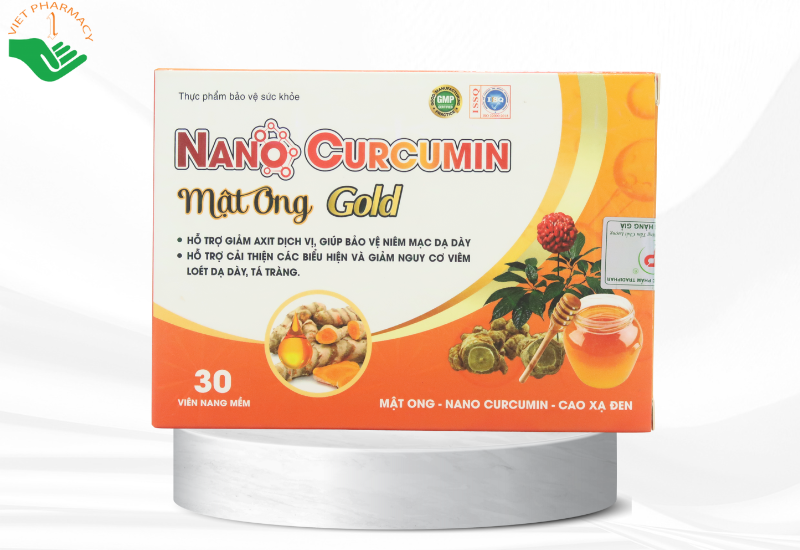 Viên uống Nano Curcumin mật ong Gold