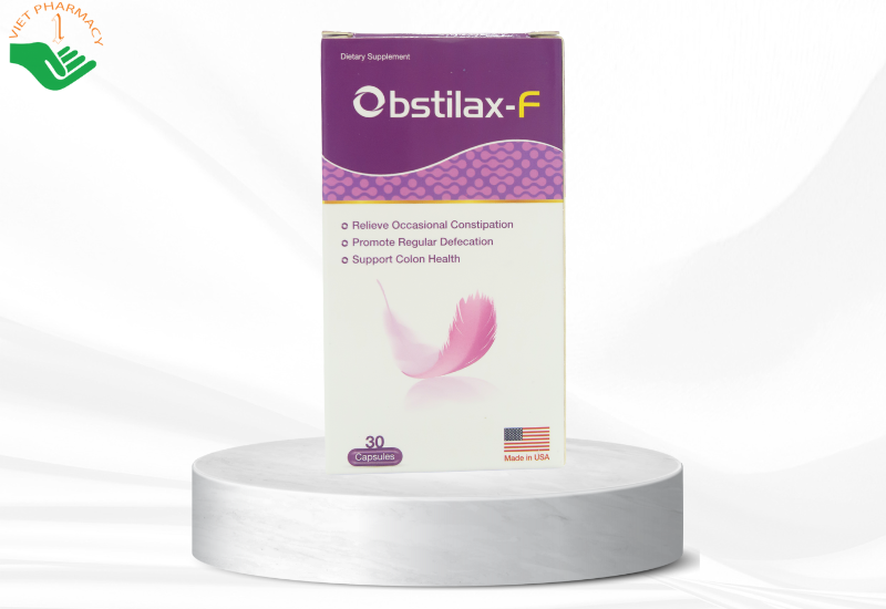 Viên uống Obstilax - F Hỗ trợ táo bón-nhuận tràng