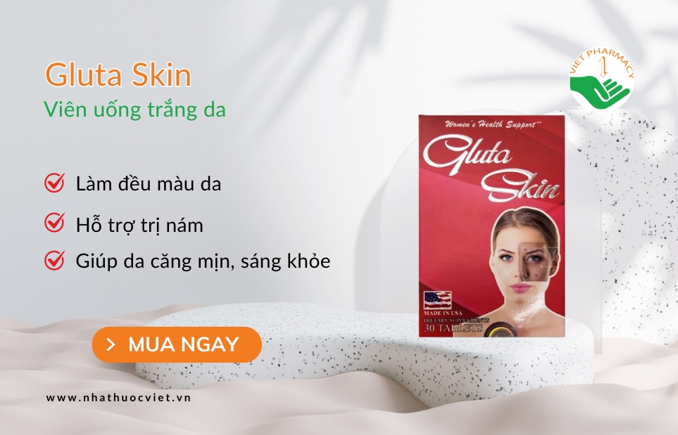 Viên uống trắng da Gluta Skin