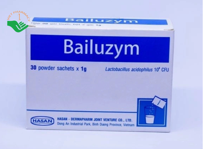 Bột Bailuzym Hasan bổ sung vi khuẩn có lợi cho đường tiêu hóa (30 gói x 1g)