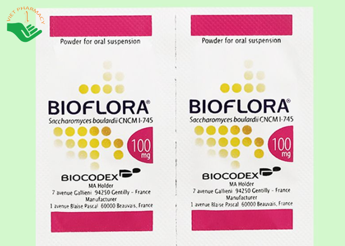 Bột Bioflora 100mg Biocodex điều trị tiêu chảy (20 gói)
