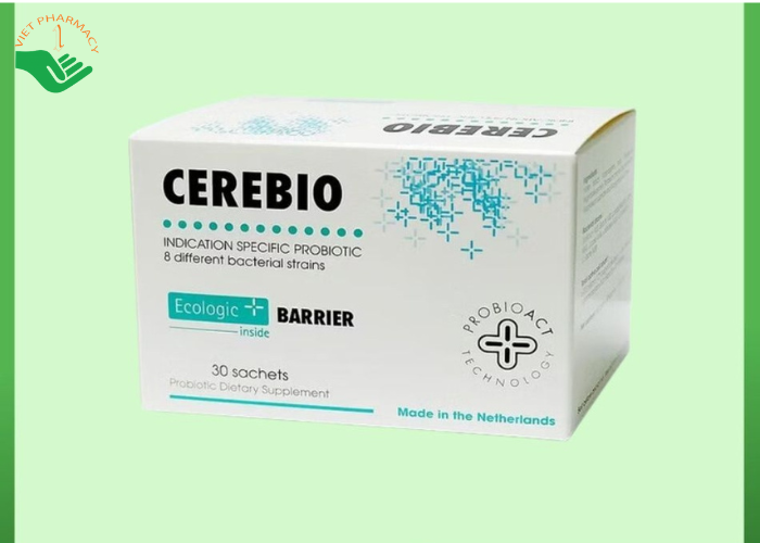 Bột pha uống Cerebio Ecologic Barrier bổ sung lợi khuẩn cho đường ruột, giảm triệu chứng rối loạn tiêu hóa (30 gói x 2g)