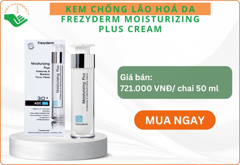 Kem tăng cường dưỡng ẩm và chống lão hoá da Frezyderm Moisturizing Plus Cream