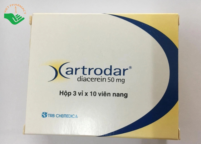 Thuốc Artrodar 50mg Chemedica điều trị thoái hóa khớp hông hoặc gối (3 vỉ x 10 viên)