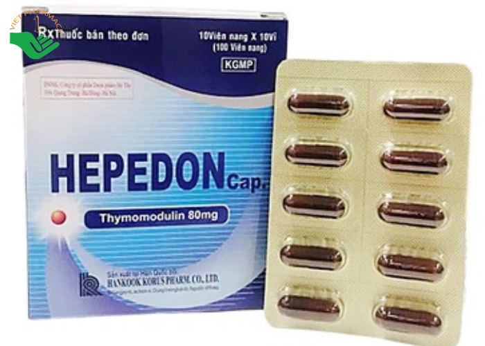 Thuốc Hepedon 80mg Hankook hỗ trợ tăng cường sức đề kháng của cơ thể (10 vỉ x 10 viên)