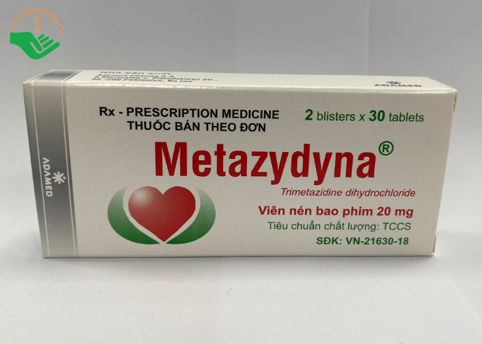 Thuốc Metazydyna 20mg Polpharma điều trị đau thắt ngực (2 vỉ x 30 viên)