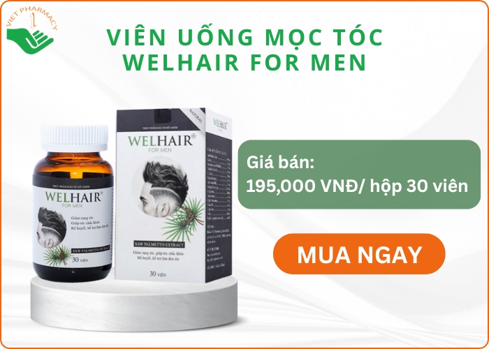 Viên uống mọc tóc Welhair For Men