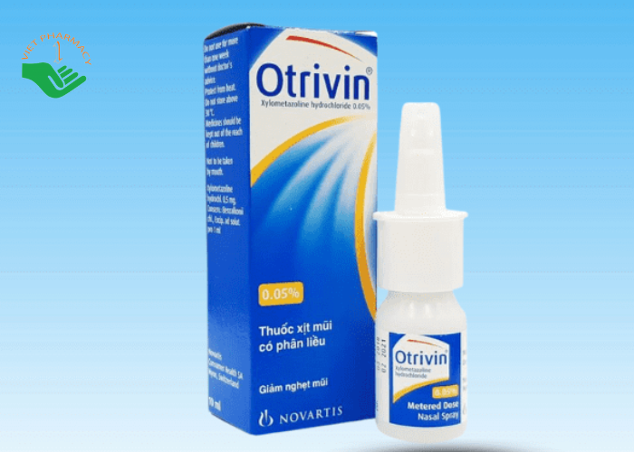 Thuốc xịt mũi Otrivin 0.1% GSK điều trị nghẹt mũi, sung huyết mũi (10ml)