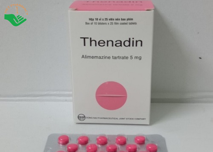 Viên nén bao phim Thenadin 5mg điều trị dị ứng, ho khan (10 vỉ x 25 viên)