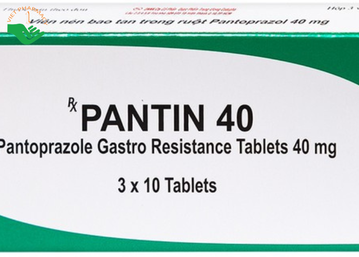 Viên nén Pantin 40 Hetero điều trị viêm loét thực quản (3 vỉ x 10 viên)