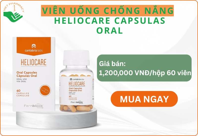 Viên uống chống nắng, chống lão hóa Heliocare Capsulas Oral
