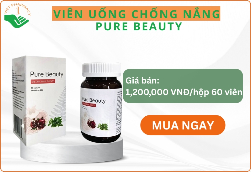 Viên uống trắng da chống nắng, chống lão hoá Pure Beauty
