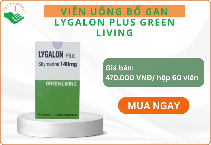 Viên uống tăng cường chức năng gan Lygalon Plus Green Living