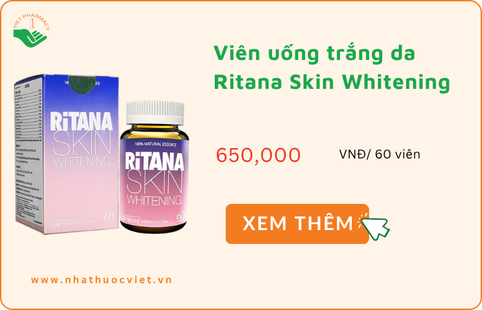 Viên uống trắng da Ritana Skin Whitening